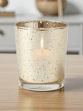 Gold Speckled Tea Light Jar