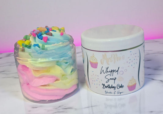Birthday Cake Whipped Soap